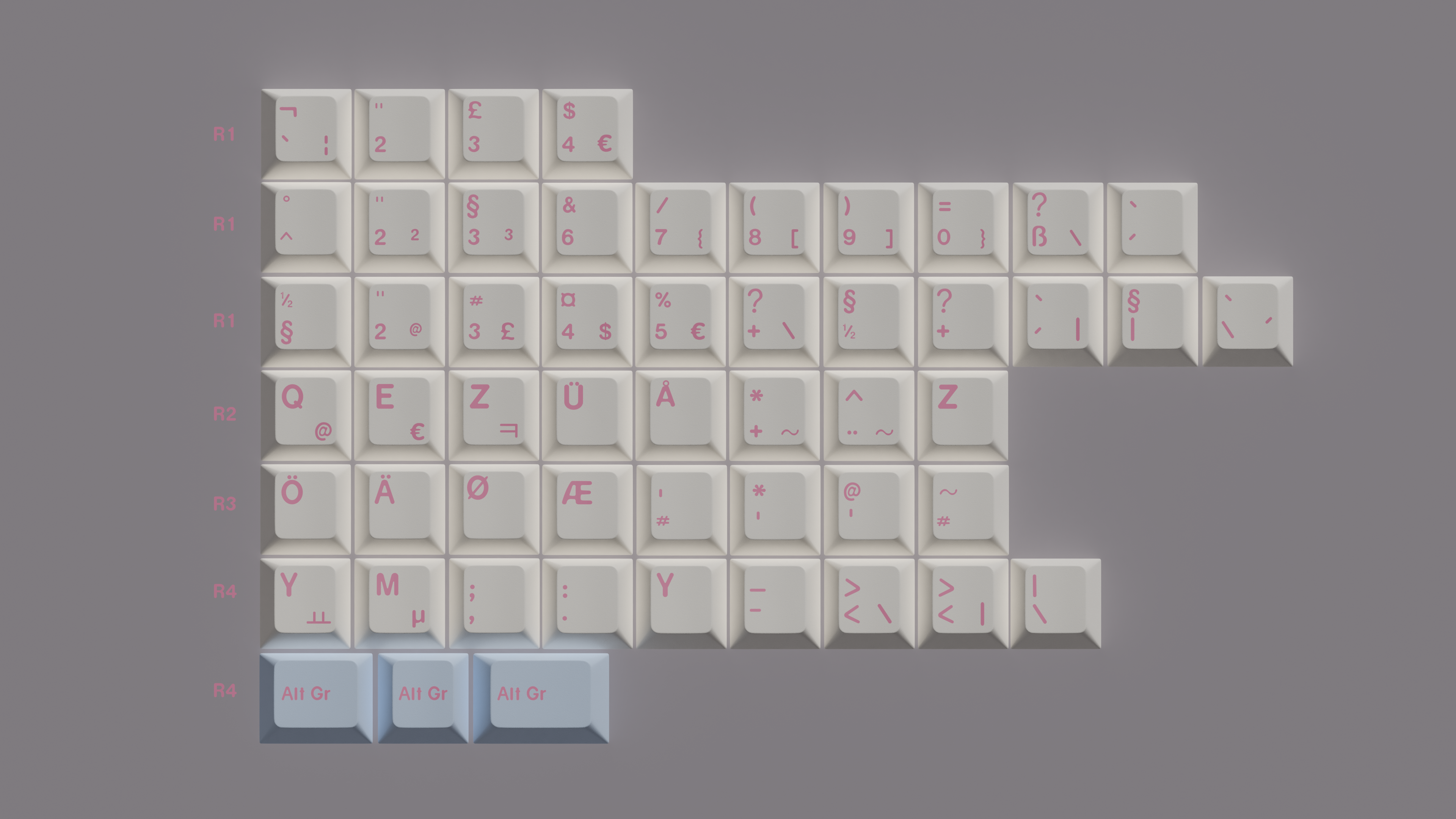 MW Velvet Keycaps